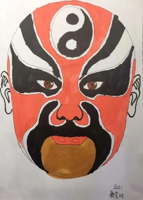 丽景61空中课堂停课不停学绘京剧脸谱唐山市路北区兴盛丽景小学五三