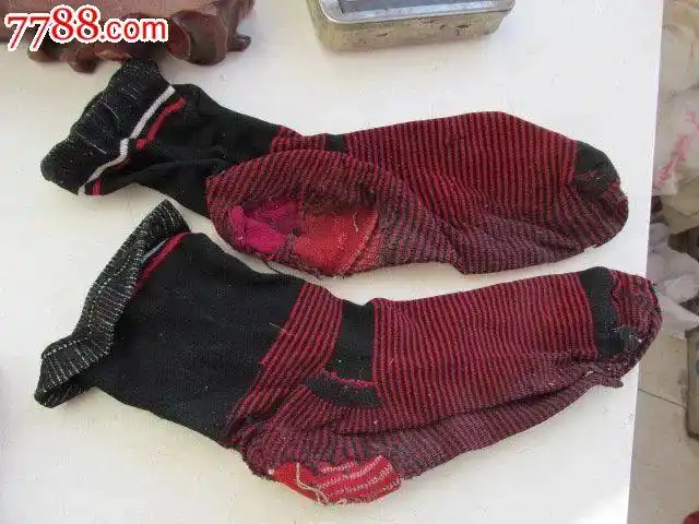 怀旧老补丁男尼龙袜-au13445352-袜子-加价-7788收藏__中国收藏热线