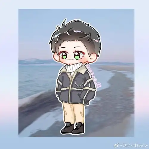 王源超话饭绘/    98海边 黄昏 和少年@tfboys-王源    #王源看我们