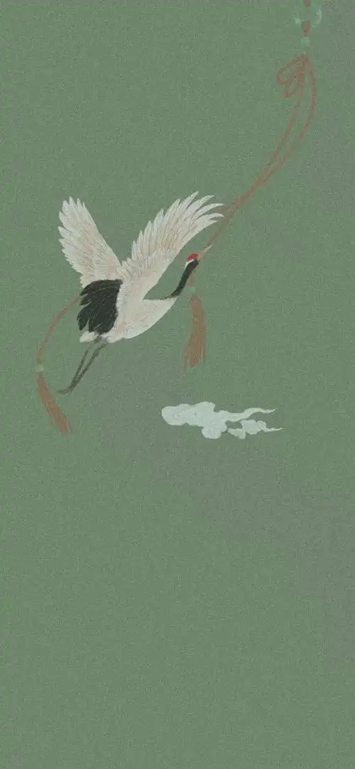 仙鹤._手机壁纸_动漫卡通手机壁纸_我要个性网