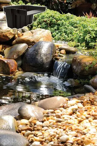 流水瀑布出水口出水嘴人造水景景观水公园校园水池庭院水帘水幕墙