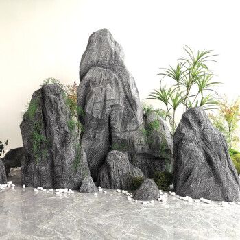 欣尔博惠泡沫假山石头道具舞台表演橱窗婚庆美陈装饰太湖石造景 高30