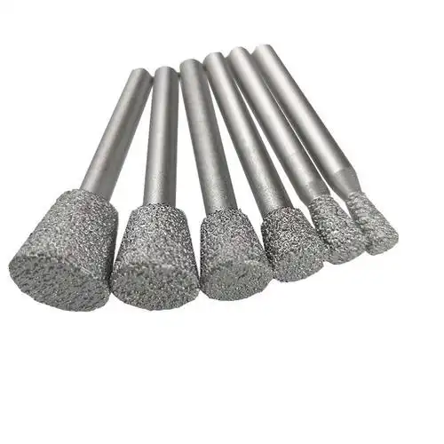 金刚石现货供应钎焊合金倒锥型磨头加粗6168025磨头