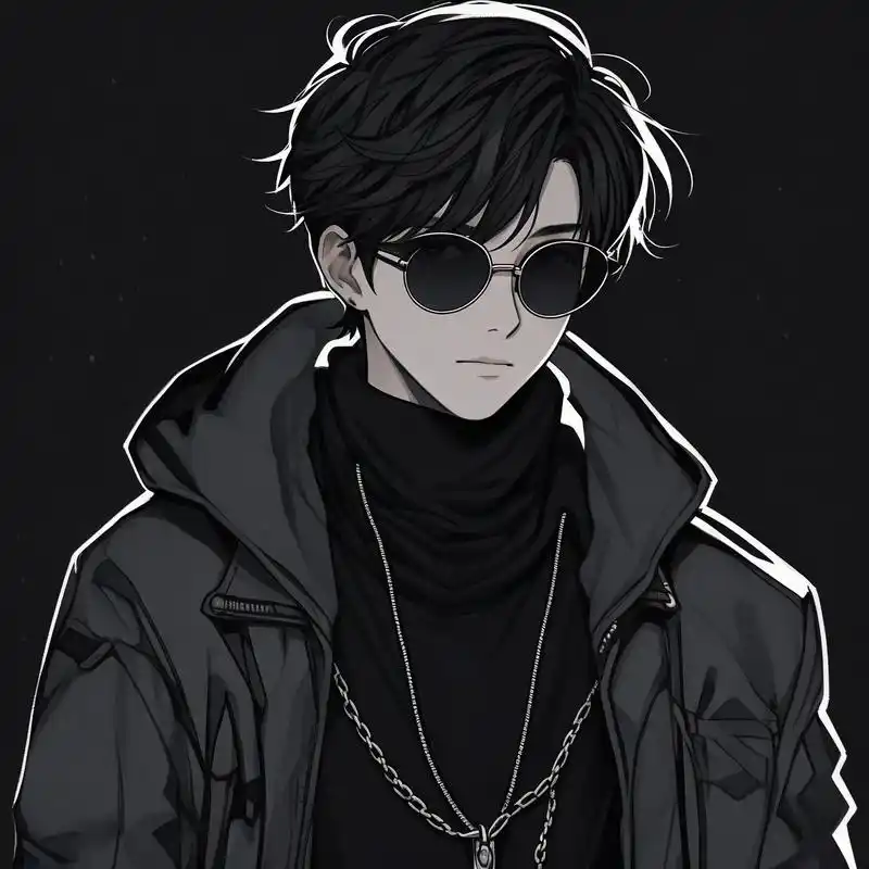 高级感满满99 黑色系头像真的又酷又飒,高冷中带点温柔,个性又迷人