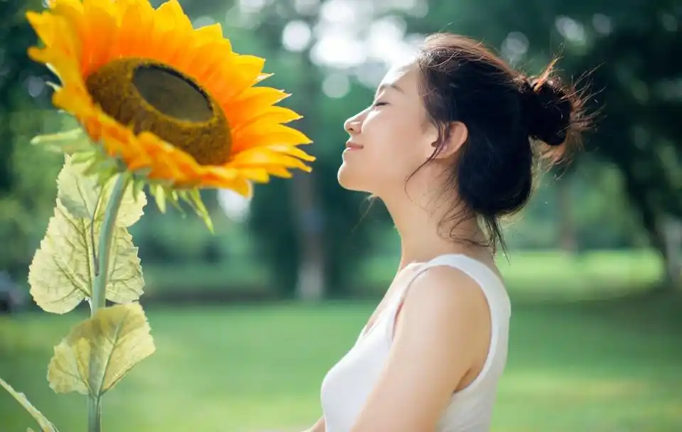 清新的向日葵少女阳光爽朗户外摄影美女图[11/11]_美女写真_美桌网