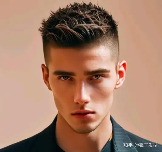 这种发型适合短发或细软的头发,可以增加头发的立体感,突出头部的形态