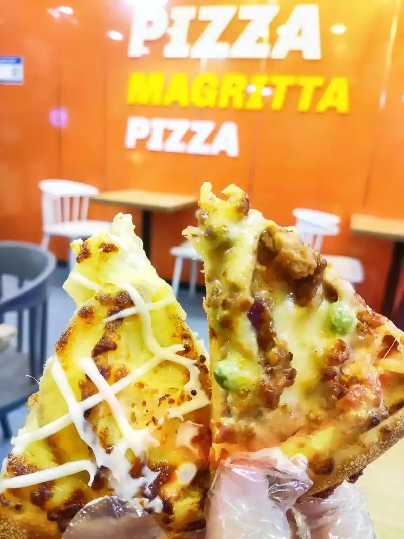 玛格利塔披萨.#图文伙伴计划 别人吃炸鸡我也吃 别人喝奶茶我 - 抖音