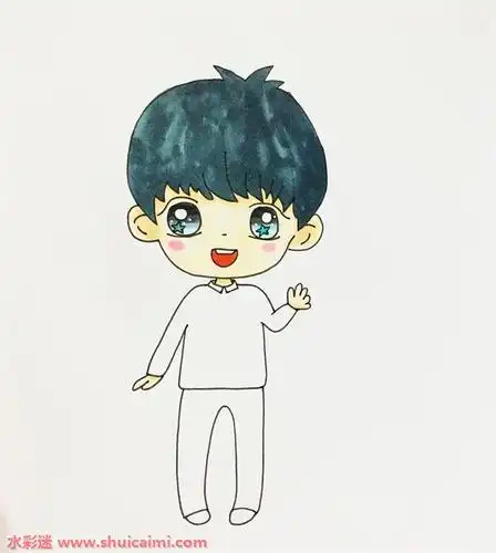 q版王源怎么画q版王源简笔画简单易画彩色