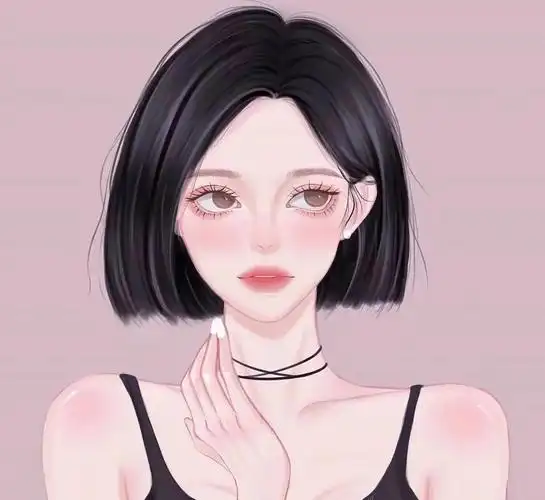 一组超级好看的简约短发女生头像,青春,女神,知性,性感等不同风格