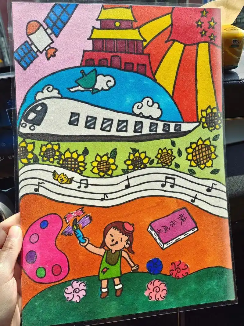 10岁成长礼儿童画