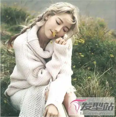 女生心形刘海发型心形造型打造仙气少女