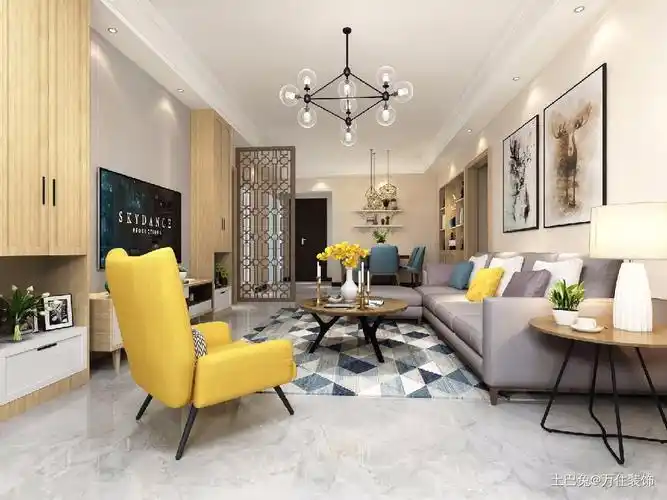 89平米现代简约小三房三居现代简约家装装修案例效果图