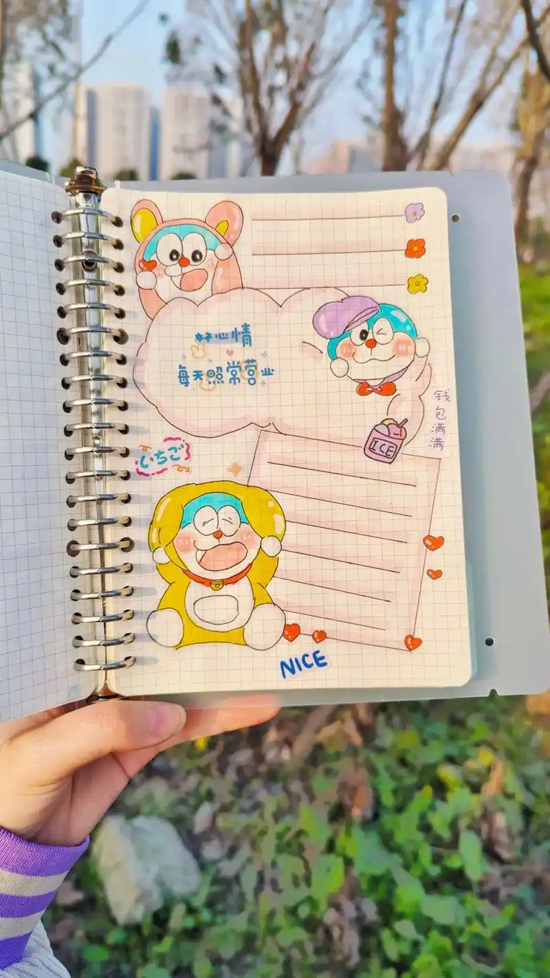 记录一下最近画的手帐(o^^o)#抖音图文来了 #手帐 #给 - 抖音