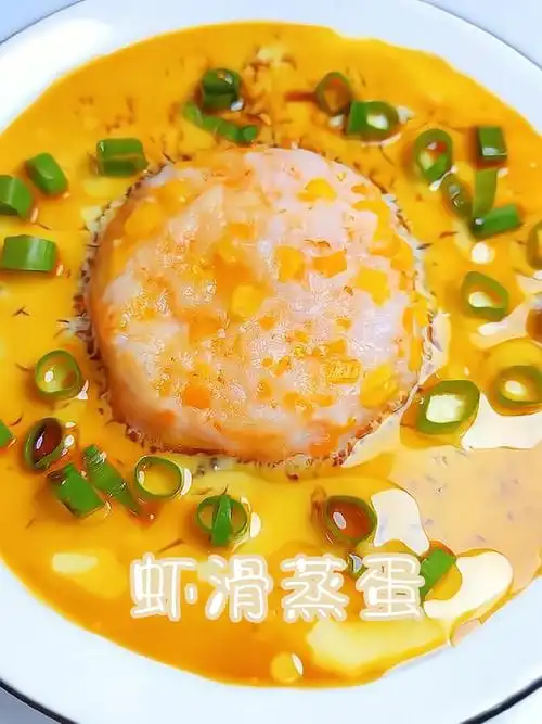 色香味俱全的虾滑蒸蛋快做给宝宝吃吧