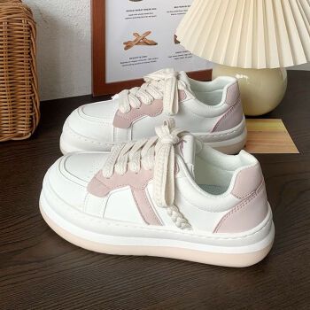 酷驰亚厚底小白鞋女生2022年新款休闲运动板鞋子ins潮百搭韩版面包鞋