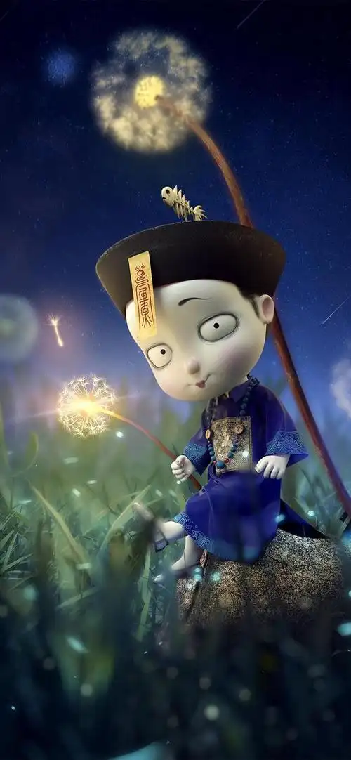 僵小鱼可爱形象手机壁纸