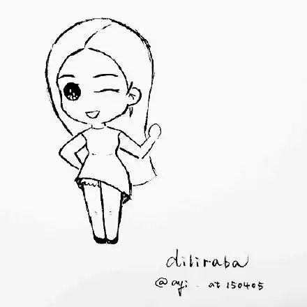 明星怎么画简笔画迪丽热巴