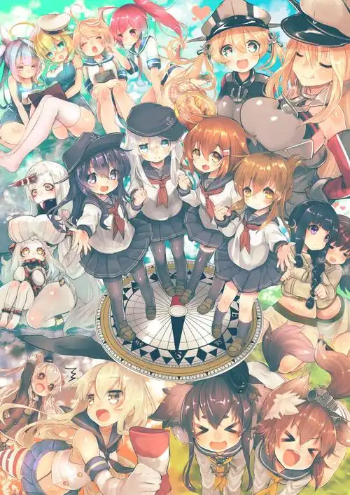 求几张很多人聚在一起的图,最好十几二十个人,图最好萌一点,清晰一点