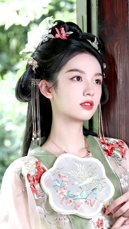 周也古装纱裙##周也 老公老婆都是你