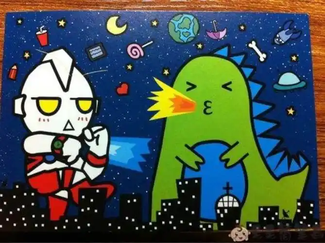 奥特曼水彩画儿童奥特曼水彩笔画