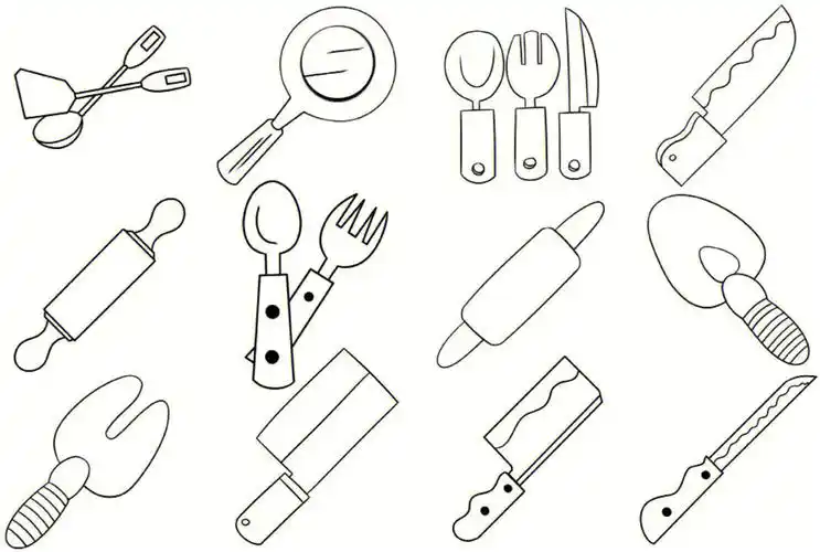 日常用品简笔画