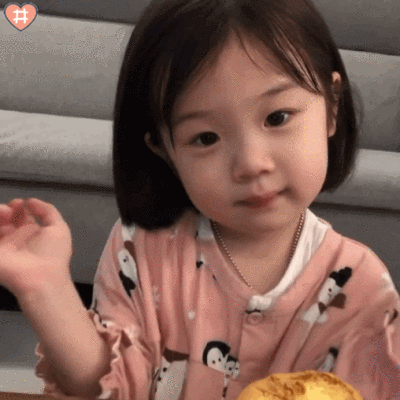 萌娃金雪表情包动图