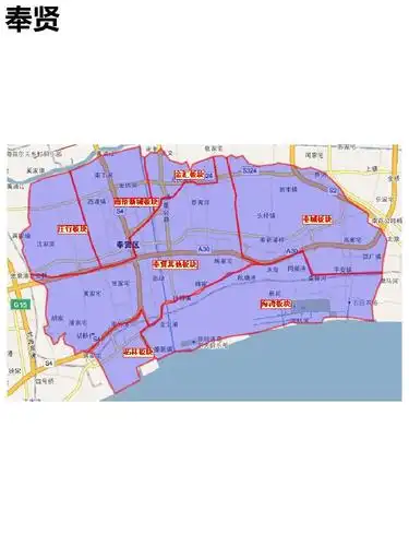 上海各区板块分布图ppt