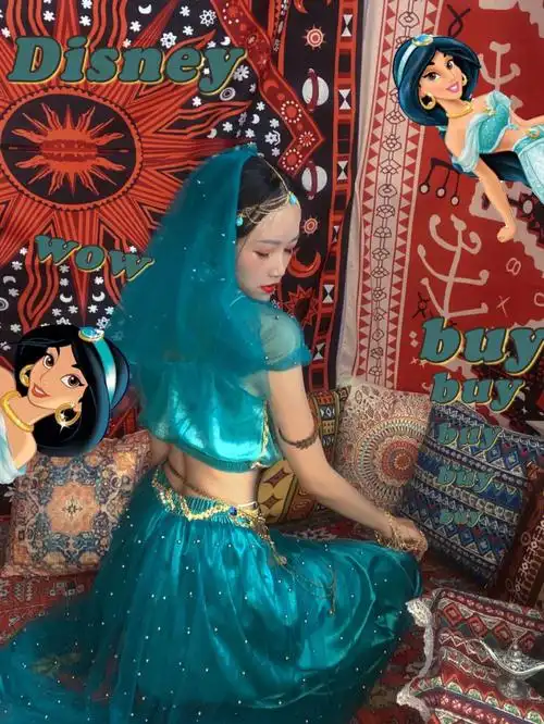 阿拉丁神灯茉莉公主客片自拍返图