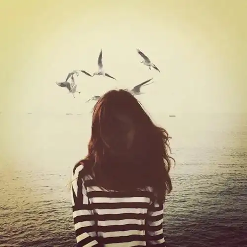 女生 头像 唯美 清新 意境 背影