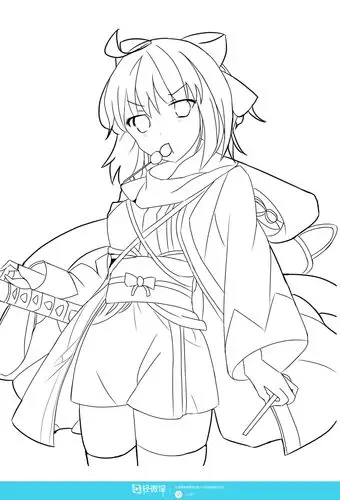 作业:动漫线稿零基础入门学习之主线与辅线的画法练习 - 94否?