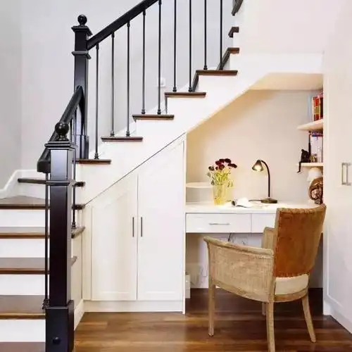 而且装修的样式也不少,就拿拐角楼梯来说吧,就有很多装法,而且每一种