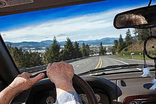 美国,俄勒冈,胡德河,山谷,开车