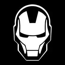 外贸个性漫威钢铁侠贴纸趣味英雄轮廓贴纸滑板摩托车吉他冰箱贴纸