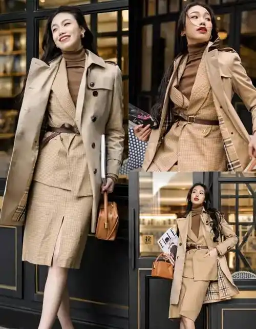 原创春季风衣怎么搭配九种简单搭法好看又实用轻轻松松穿出气质范