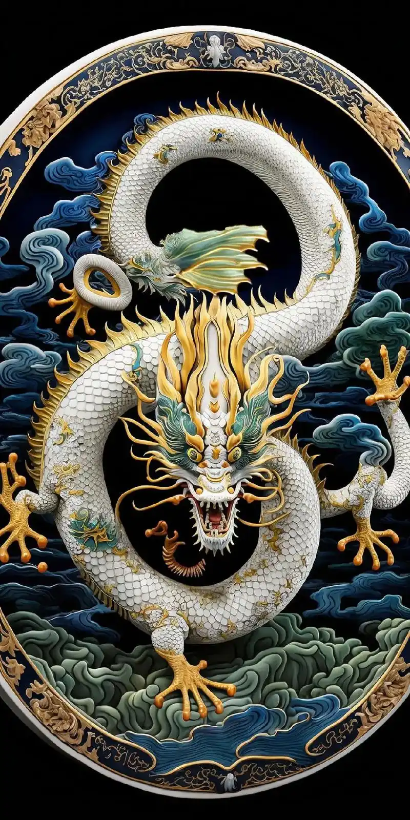 龙#手机壁纸#中国龙#ai - 抖音