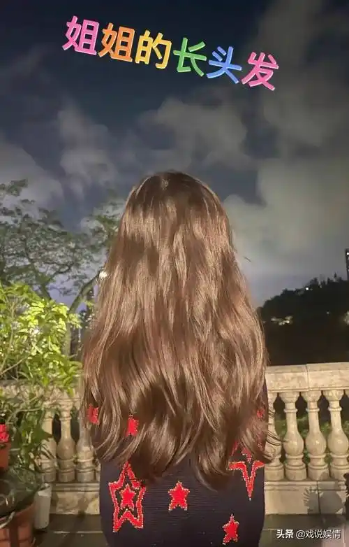 方媛晒近照4岁大女儿波浪卷长发及腰2岁小女儿握笔姿势好可爱