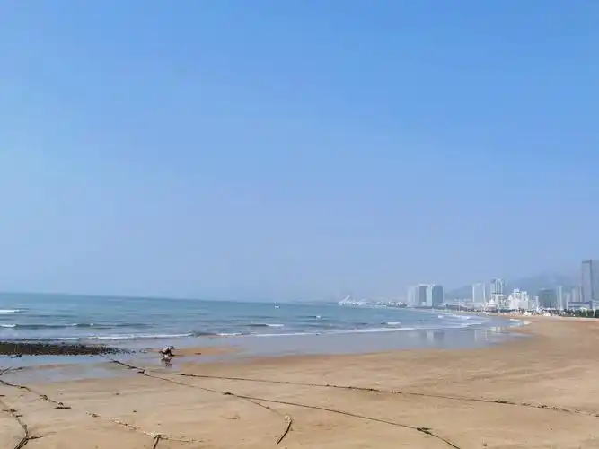 青岛石老人海滩早晨