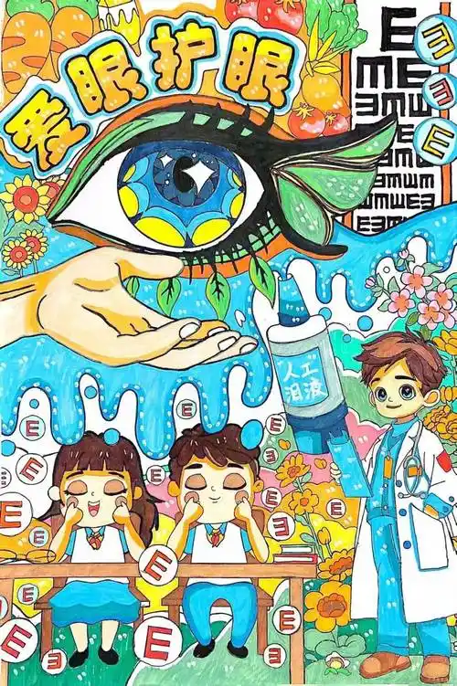指导教师:王新红沂河源学校 左翘铭《爱眼护眼 "睛"彩世界》指导教师