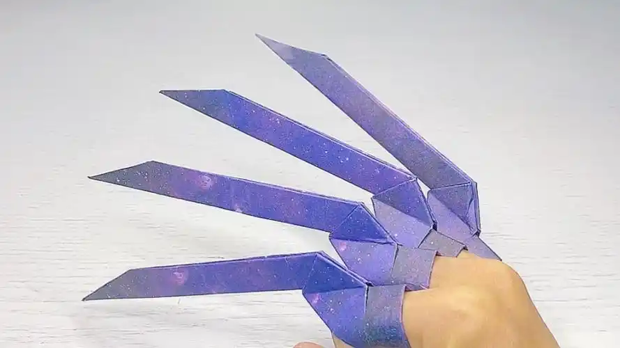 简单易折的金刚狼爪折纸教程