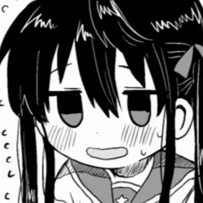 qq头像女生漫画黑白高清可爱的手绘漫画黑白女头图片