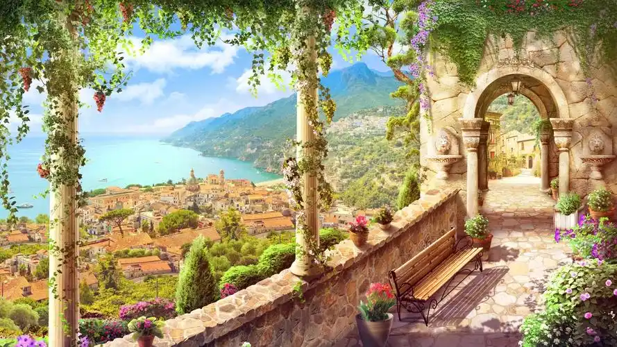 油画质感高清mac壁纸- 风景壁纸,动态壁纸,油画风景macv