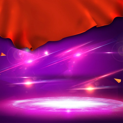 紫色光效舞台背景图