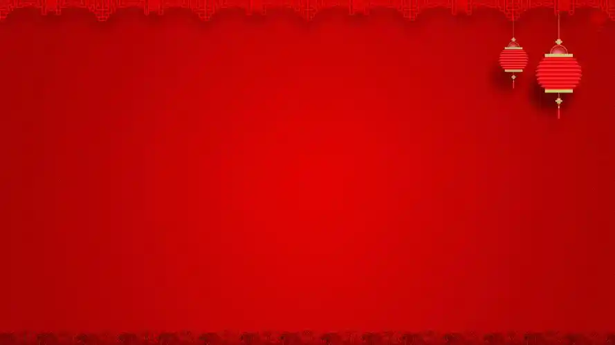 海浪古典边框灯笼喜庆红高清背景图片
