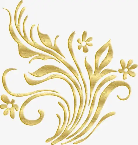 金色植物花纹,金色花纹,华丽花纹,底纹花边,边框线条,花纹花边,欧式