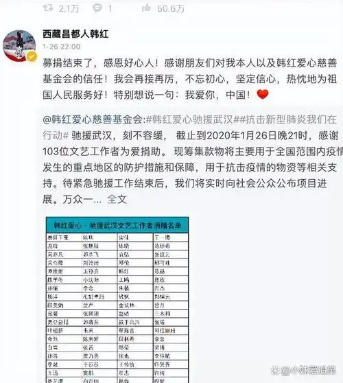 韩红基金会被实名举报?韩红首次正面回复