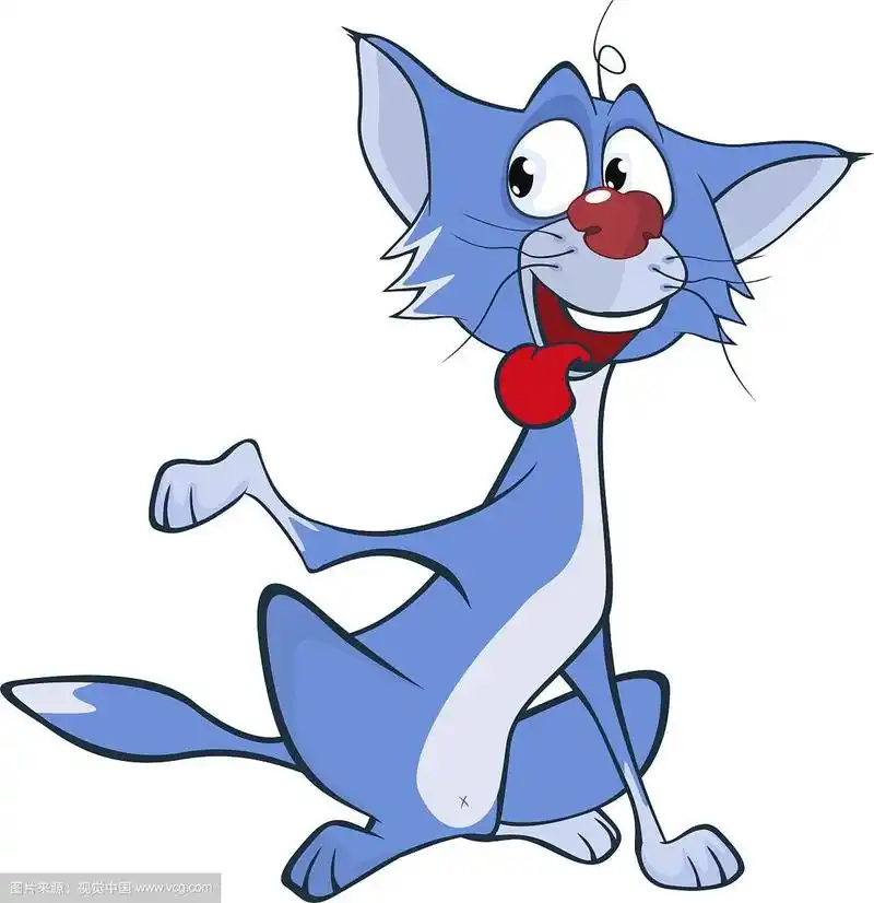 可爱的猫卡通人物