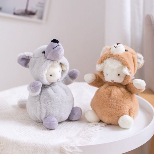 ins抖音网红变装小羊公仔玩偶可爱呆萌多款穿衣治愈小羊女生礼物