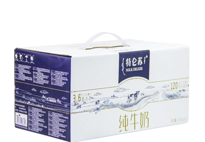 蒙牛特仑苏纯牛奶营养早餐奶250ml12盒箱