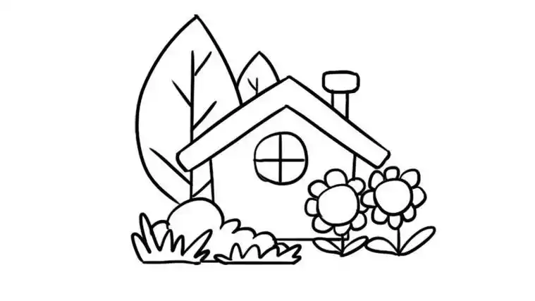 简笔画 - 懂得美丽的花园图片简笔画图片漂亮花园简笔画2花园