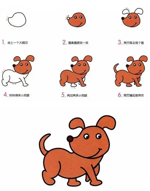 笔画动物步骤简笔画小动物步骤每日一画丨幼儿园级别简单可爱的小动物